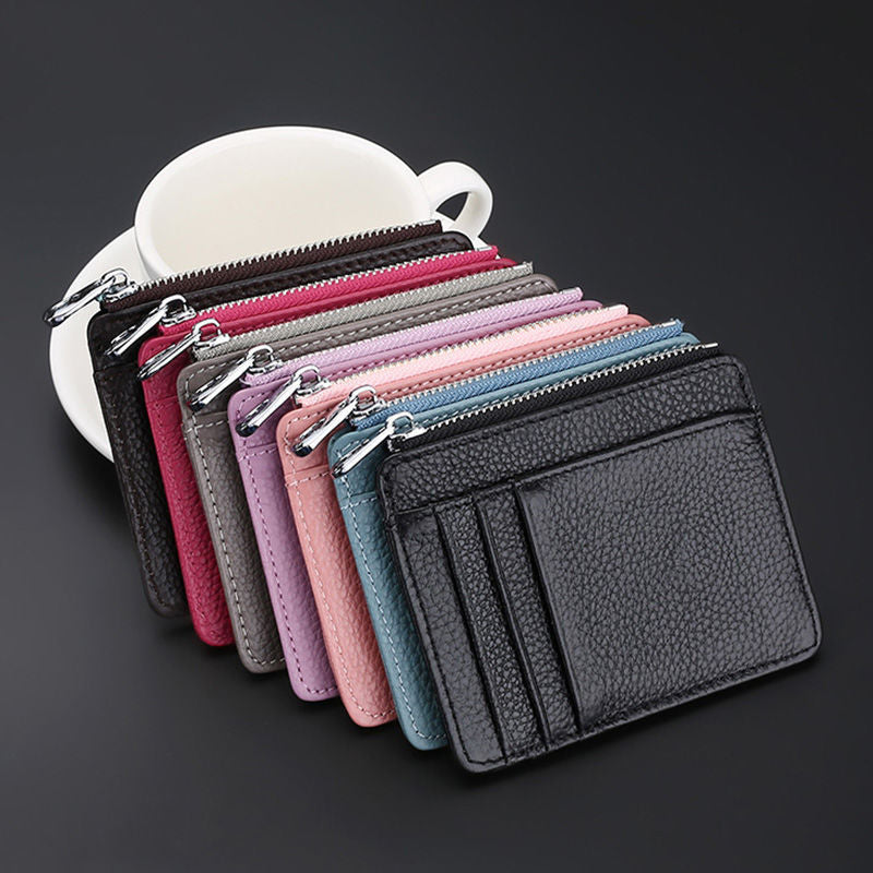 Premium Leather Zip-Around Card Case Stornfield