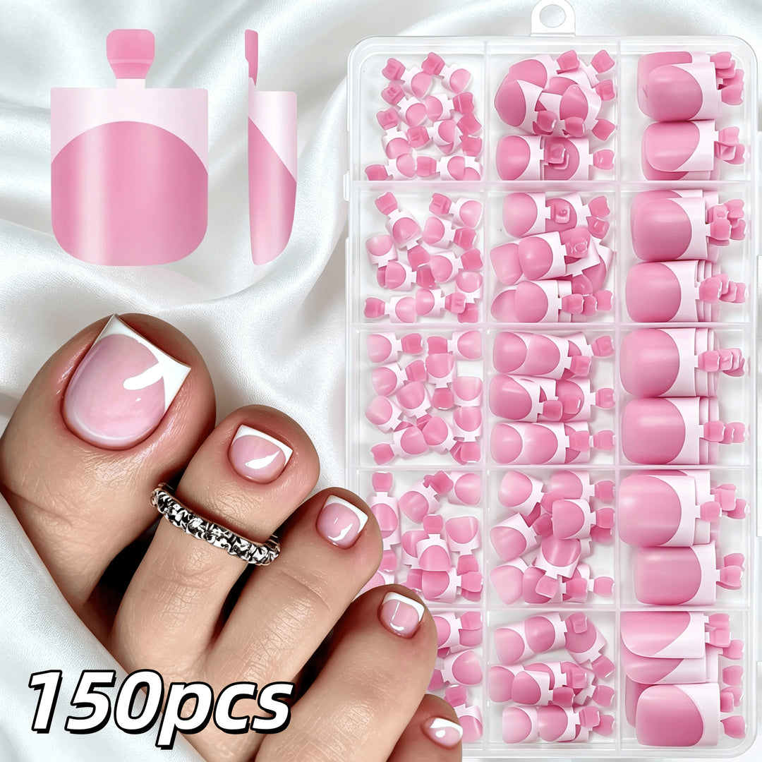 Premium French Tip False Nail Set Stornfield