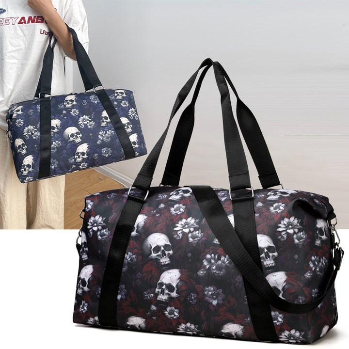 Artistic Skull Print Duffle Bag Stornfield