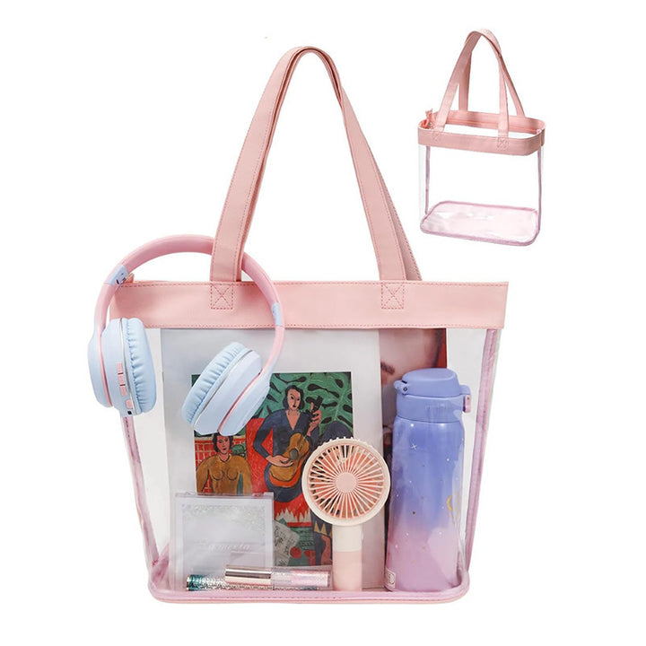 Transparent tote bag with removable interior compartment Stornfield