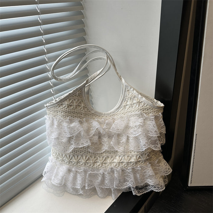 Ruffled Lace Crop Top Stornfield