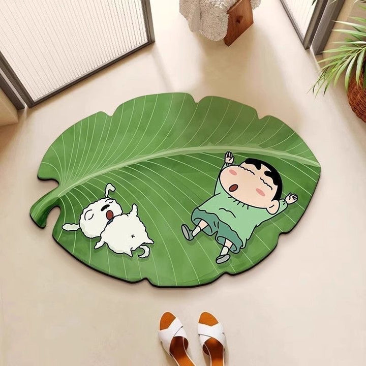 Leaf Shaped Decorative Area Rug