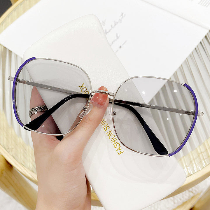Women's large square sunglasses with high-quality metal frame Stornfield
