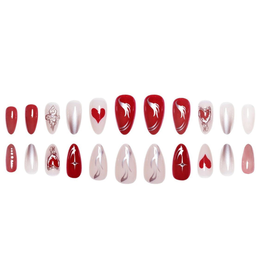 Elaborate Decorative Press-On Nail Extensions Stornfield