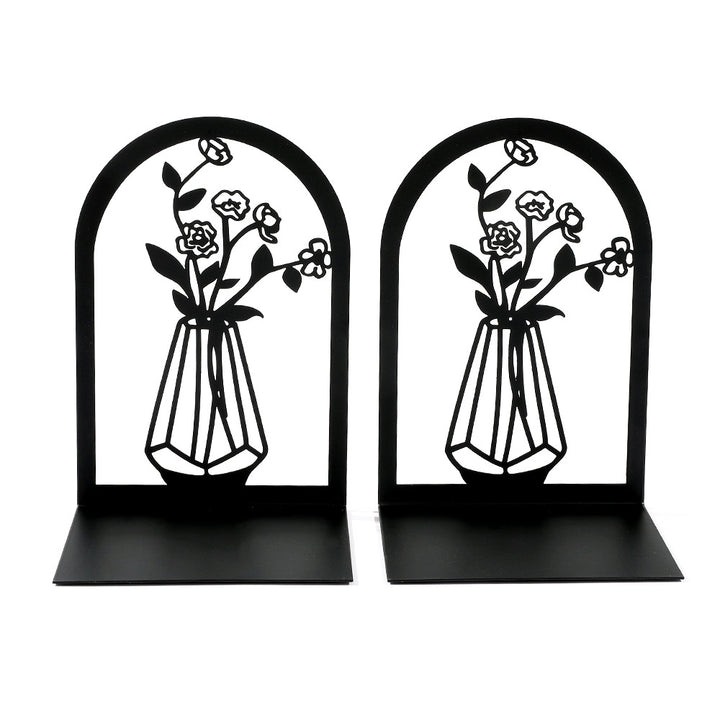 Decorative Floral Metal Bookends