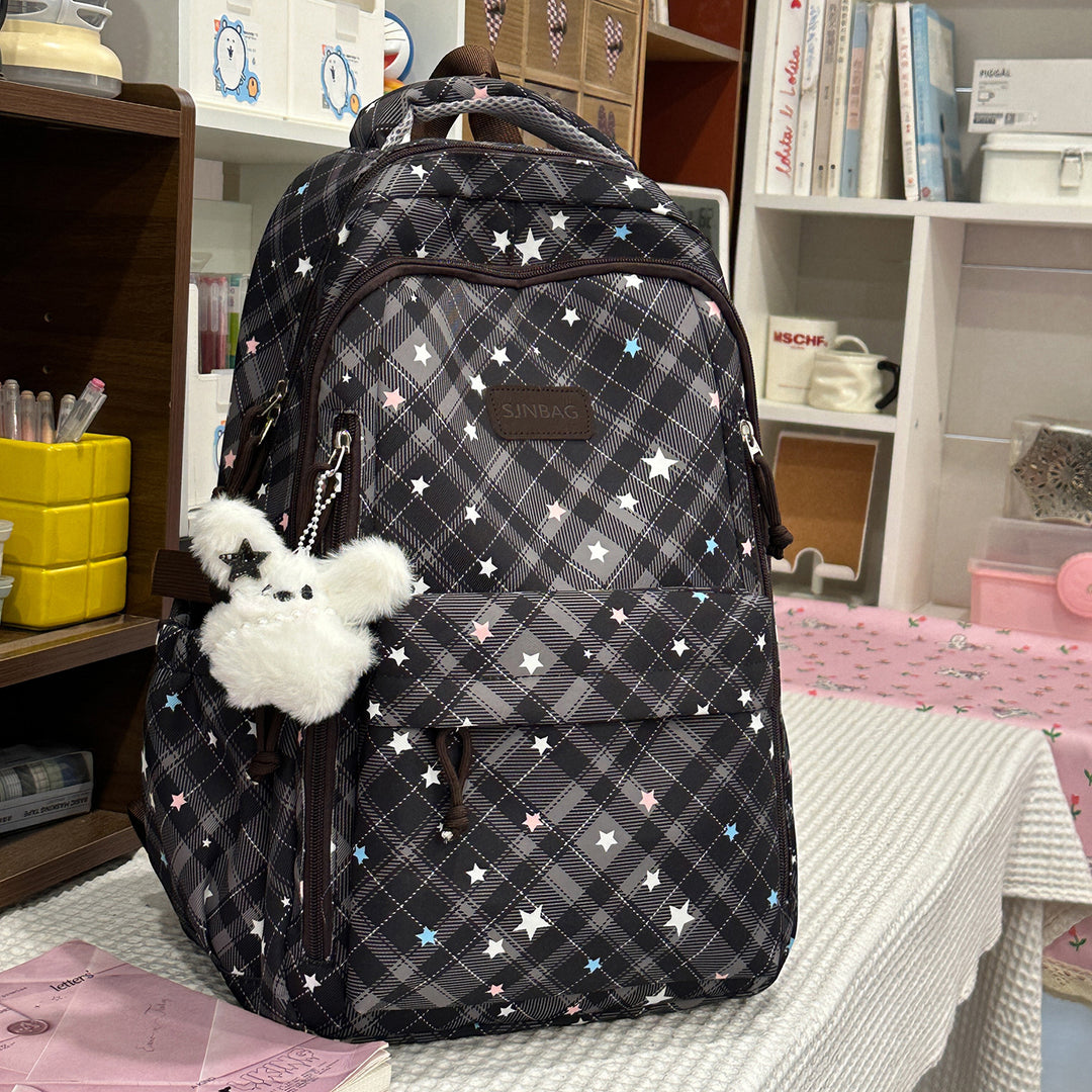 Plaid Patterned Backpack Stornfield