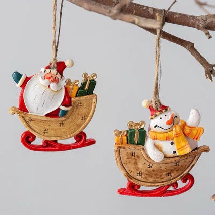 Decorative Santa Claus Sleigh Decoration Stornfield