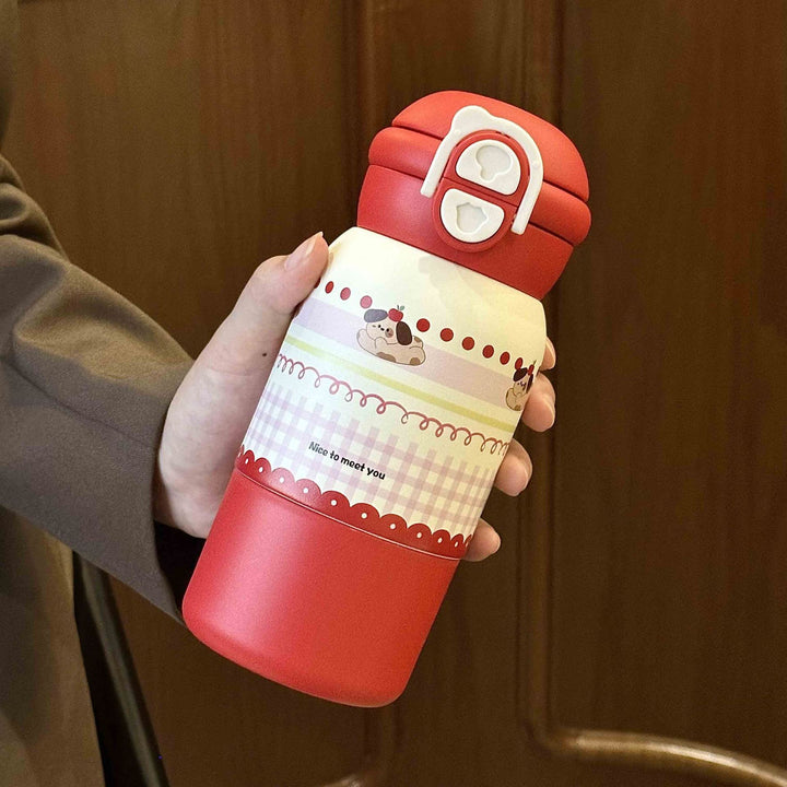Women's insulated drinking bottle with practical flip lid and cheerful design Stornfield