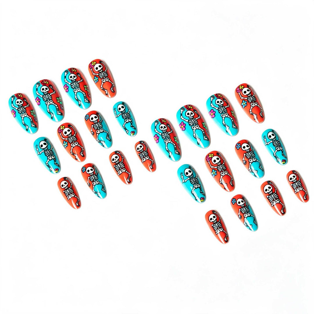 Halloween-Inspired Skeleton Nail Art Kit
