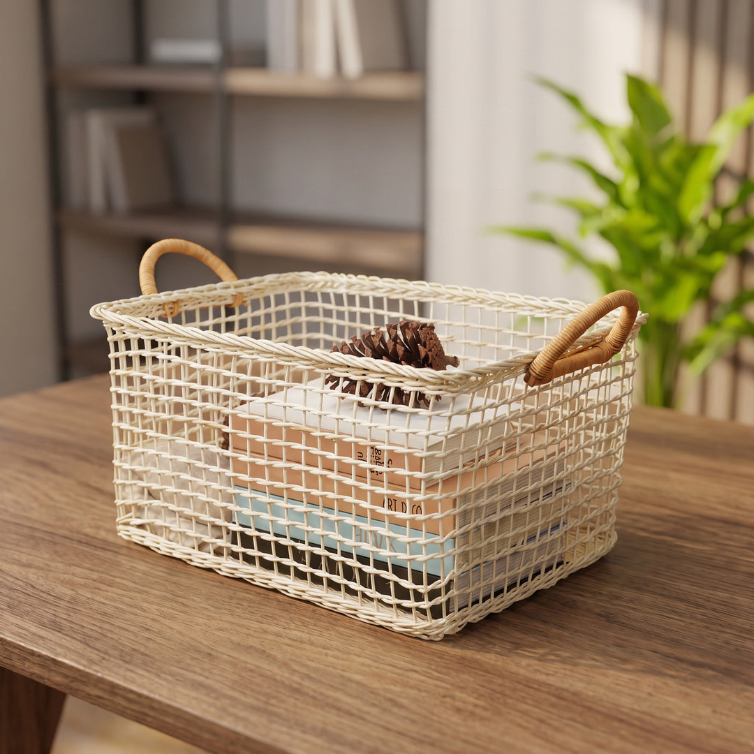 Practical storage basket with braided design Stornfield