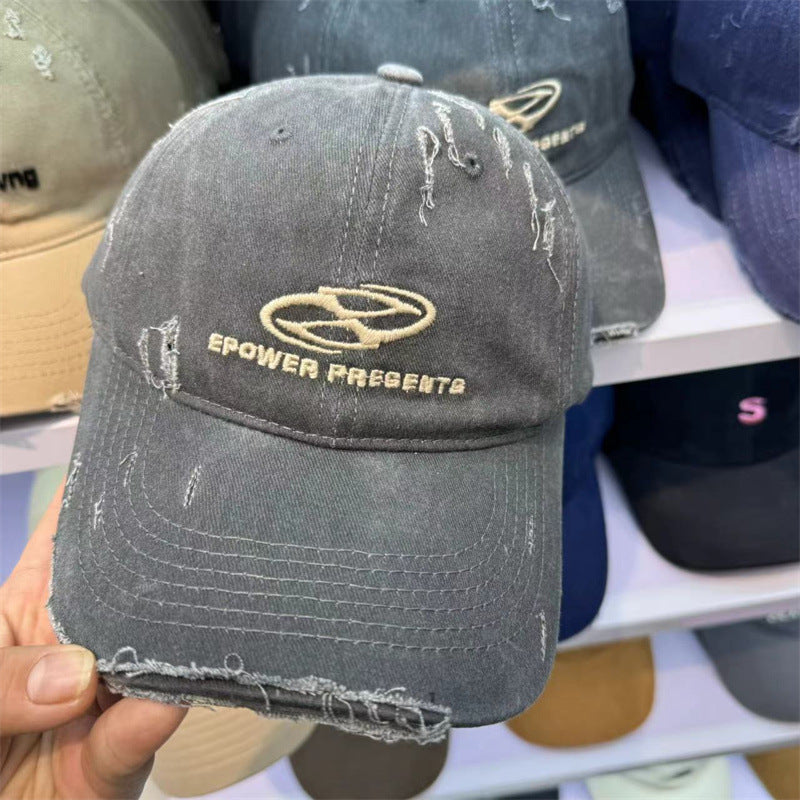 Unisex Distressed Cotton Baseball Cap Stornfield