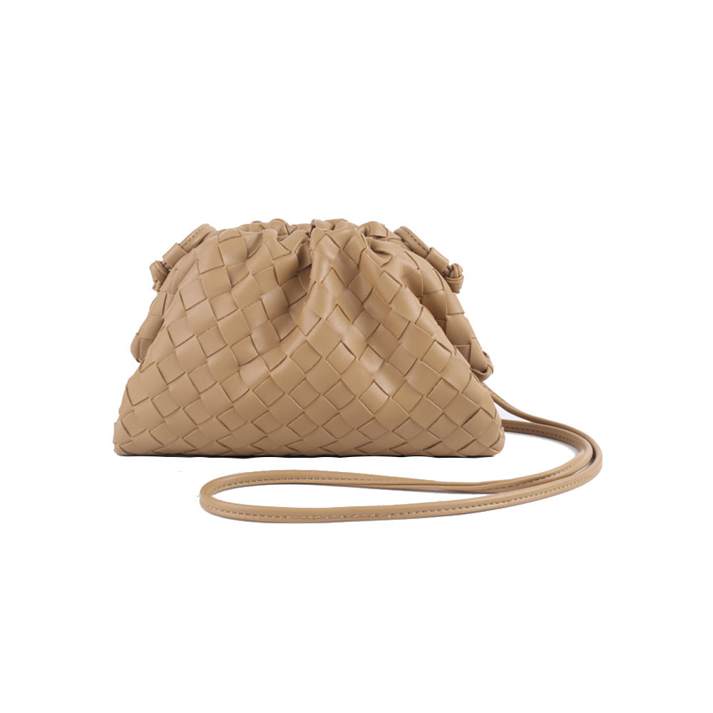 Elegant Woven Leather Bucket Bag Stornfield
