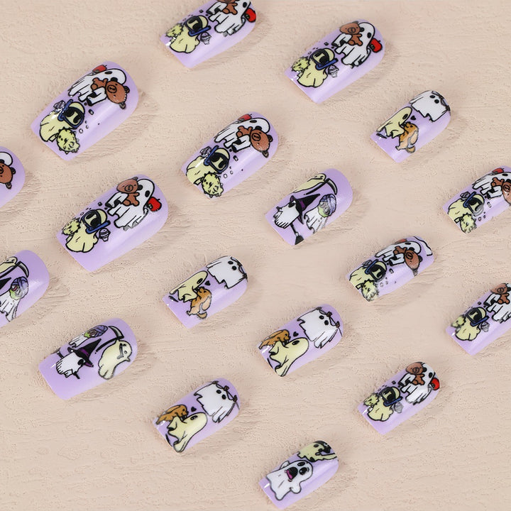 Creative Nail Set with Cartoon Designs Stornfield