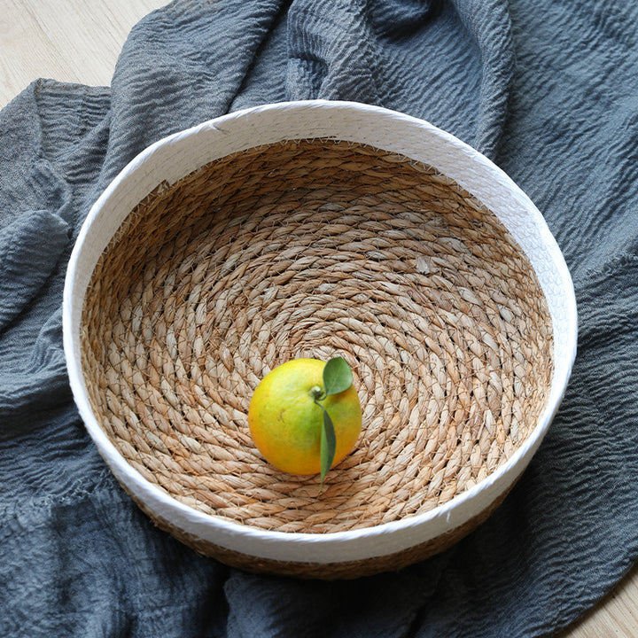 Unisex beef storage basket with elegant textile edging Stornfield