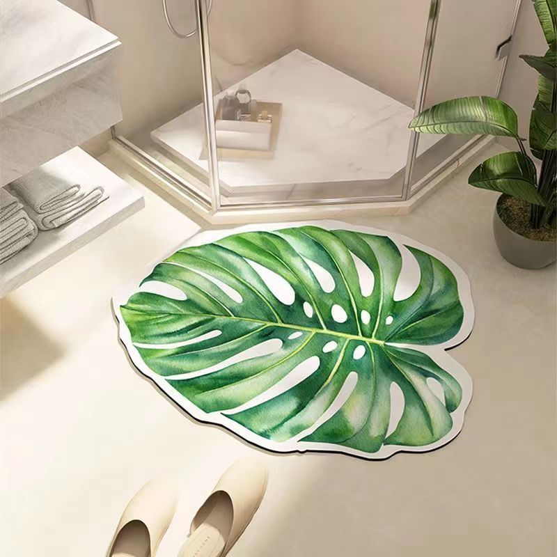 Leaf-Shaped Bath Mat