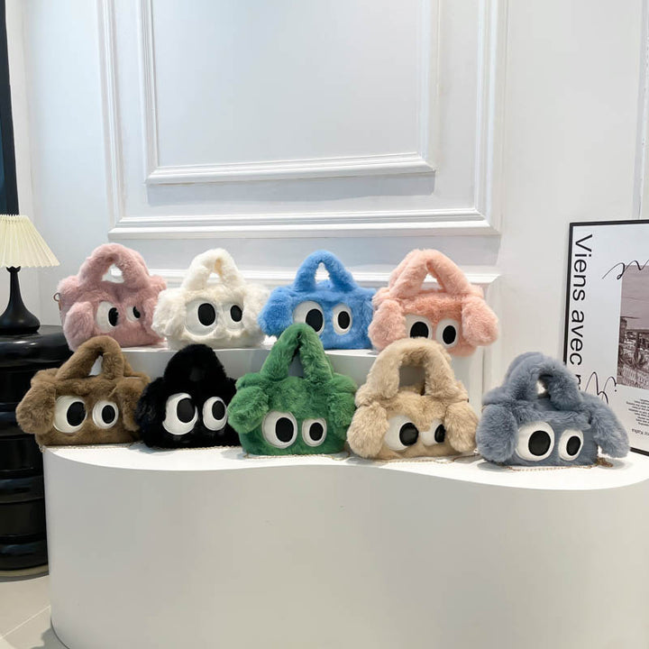 Cozy plush shoulder bag with ear application Stornfield