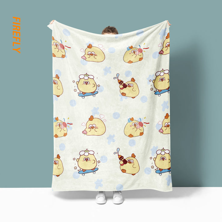 Cute Animal-Themed Plush Blanket