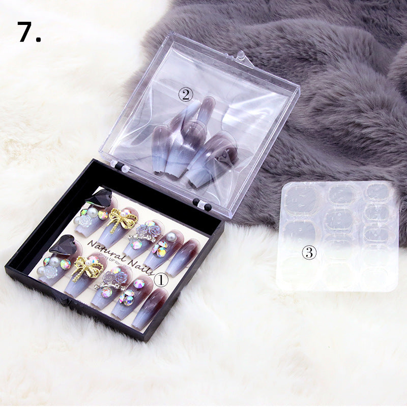 Elegant Pre-Designed Press-On Nail Set Stornfield