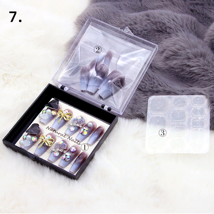 Elegant Pre-Designed Press-On Nail Set Stornfield