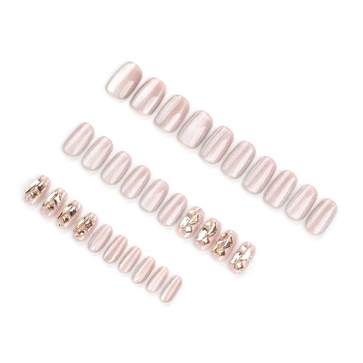 Elegant Nail Art with Shiny Accents Stornfield