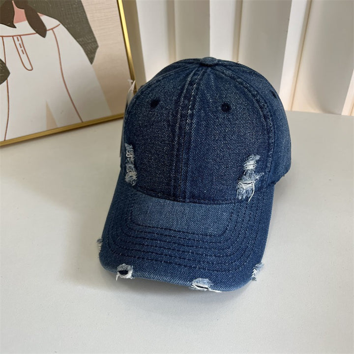 Women's Distressed Denim Baseball Cap Stornfield 1784083631