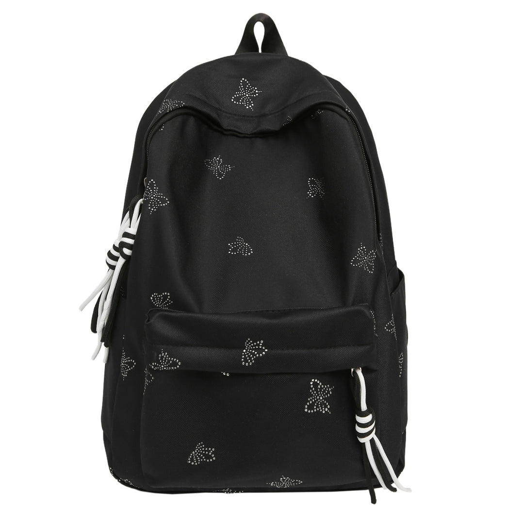 Butterfly Emblem Decorated Backpack Stornfield