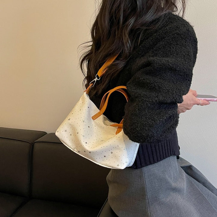 Artistic Star-Print Handbag