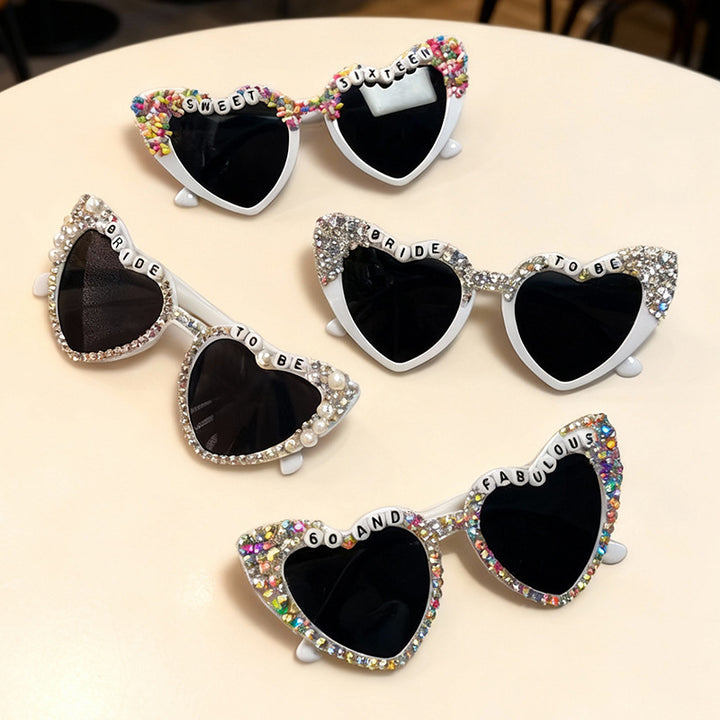 Glamorous Heart-Shaped Bridal Sunglasses Stornfield