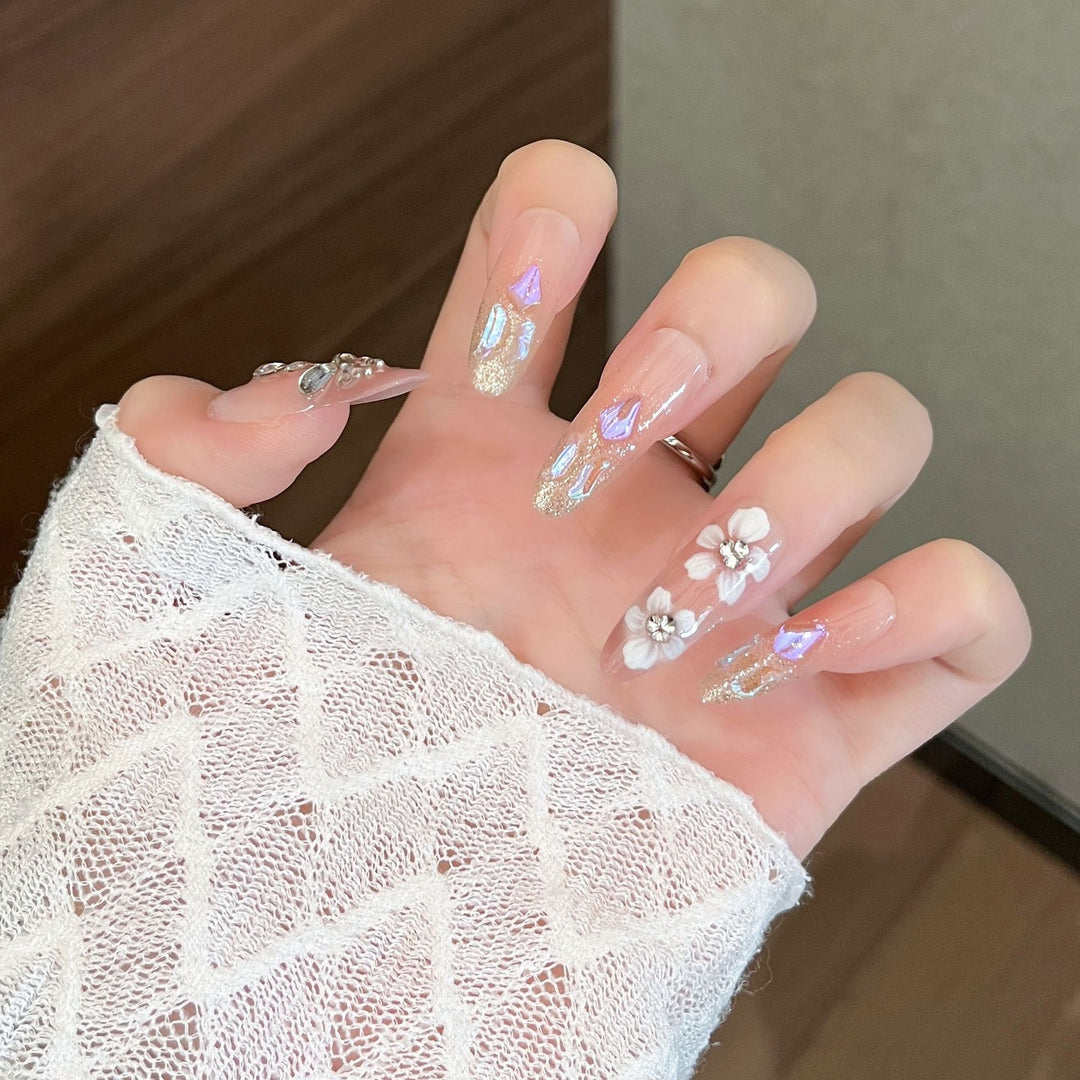 3D Embellished Press-On Nail Art Set Stornfield