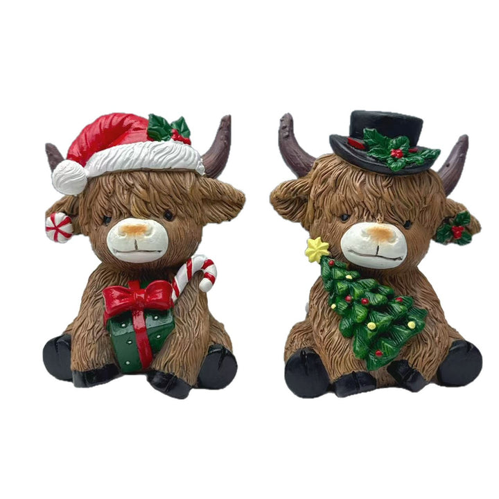 Decorative Highland Cow Figurine Stornfield