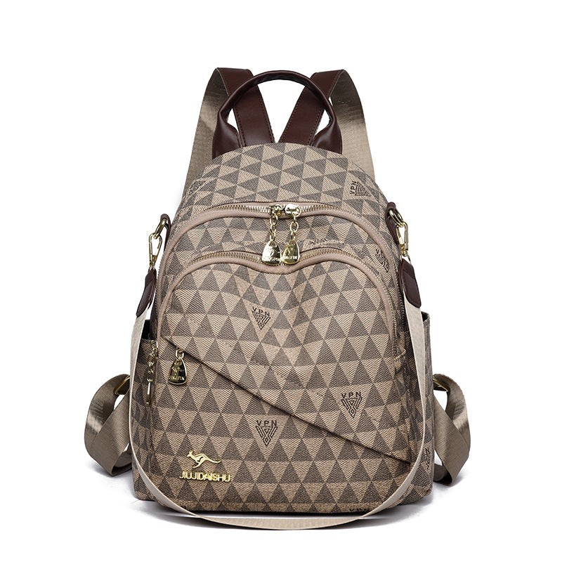 Stylish Geometric Pattern Backpack