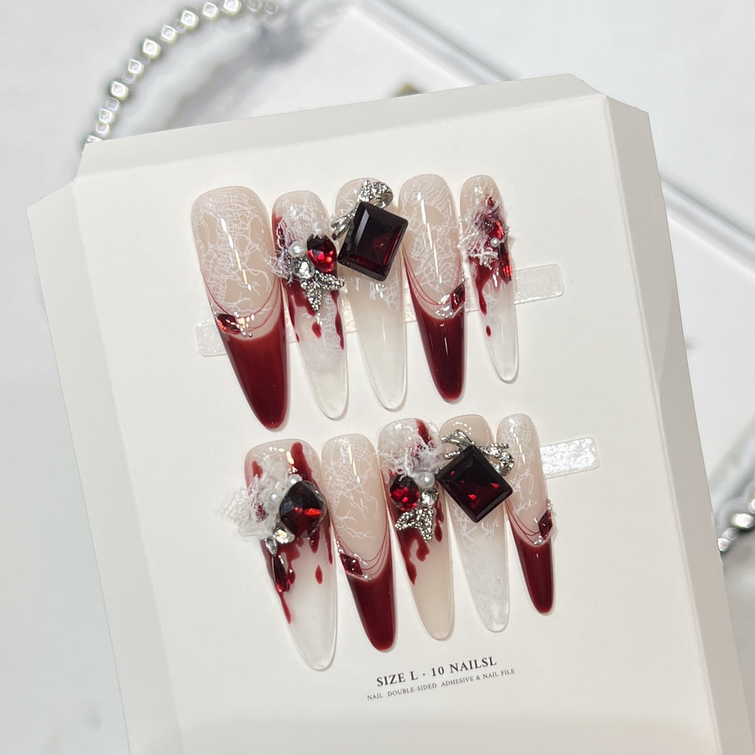 Elegant Decorative Press-On Nail Art Set Stornfield