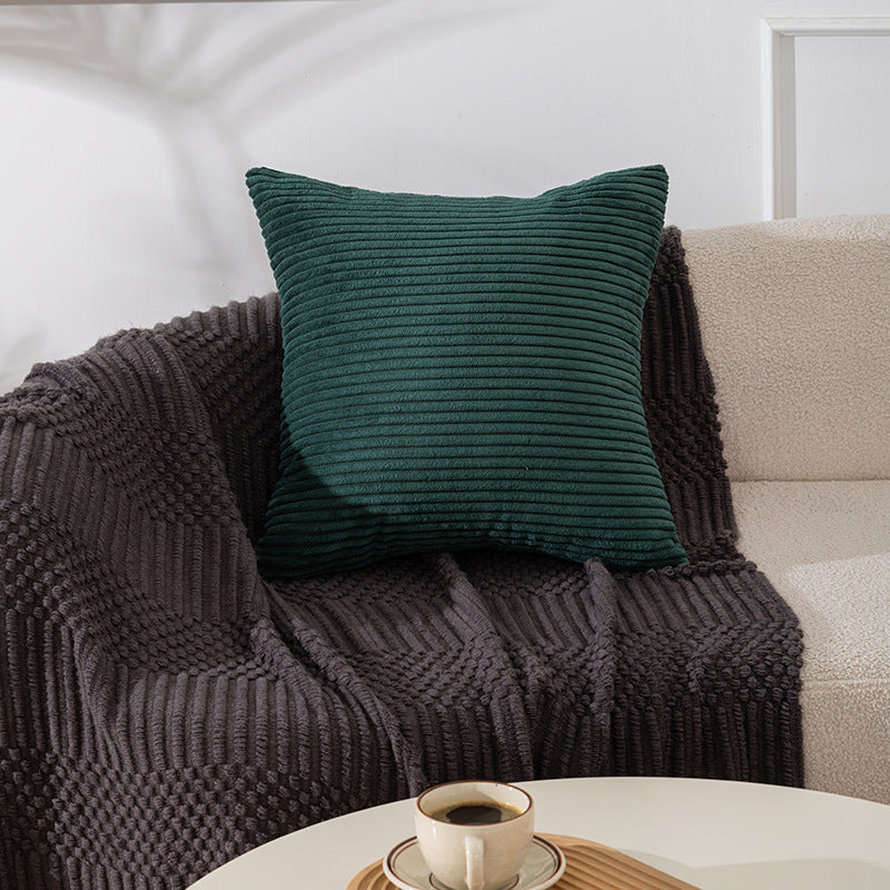 Textured Ribbed Decorative Pillow