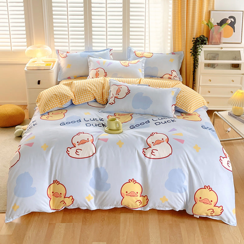 Modern Graphic Print Bedding Set