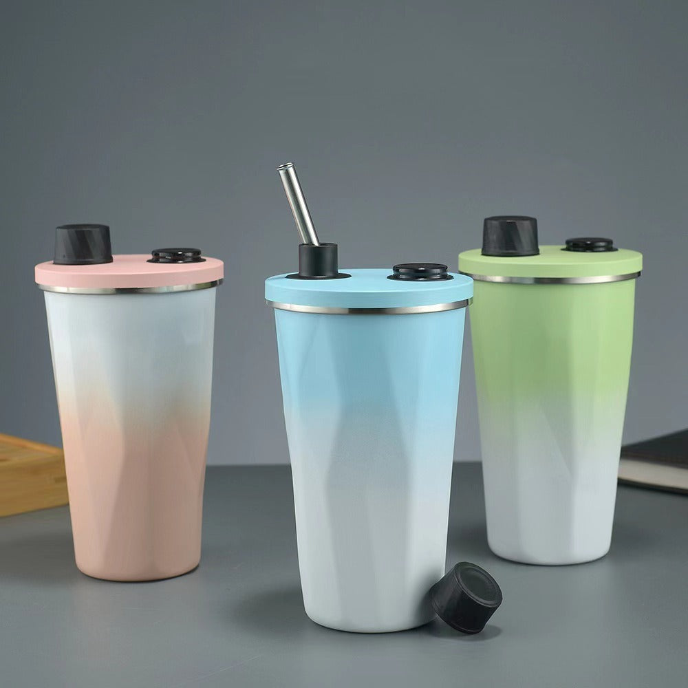 Women's insulated drinking bottle with practical press closure Stornfield