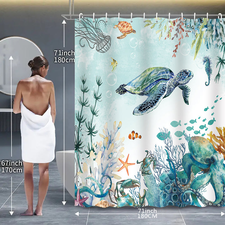 Coastal Pattern Shower Curtain Stornfield