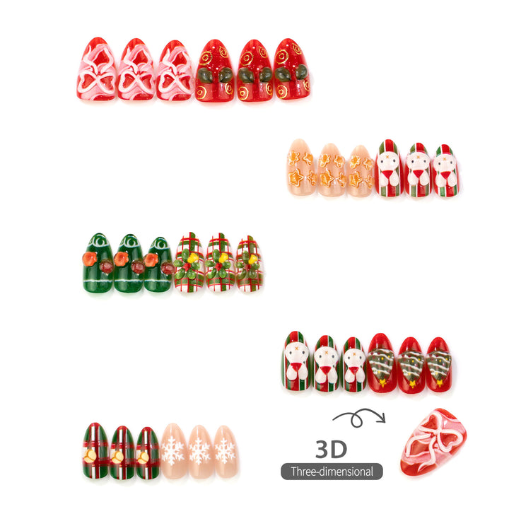 Holiday-Themed Press-On Nail Set Stornfield