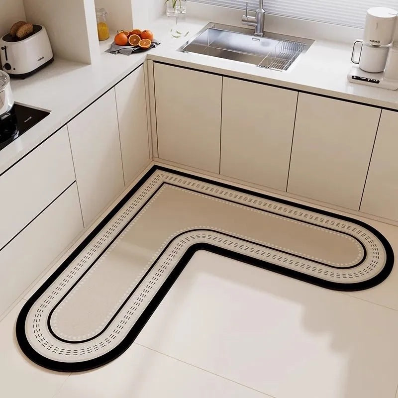 L-Shaped Kitchen Floor Mat