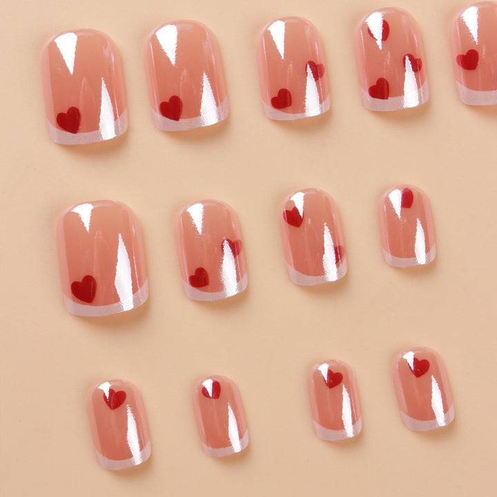 Heart-Embellished Nail Art Set Stornfield