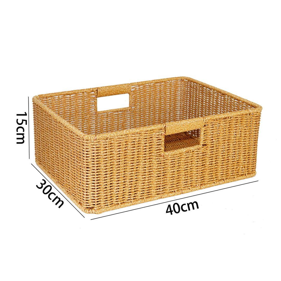 Handcrafted Natural Wicker Storage Basket Stornfield