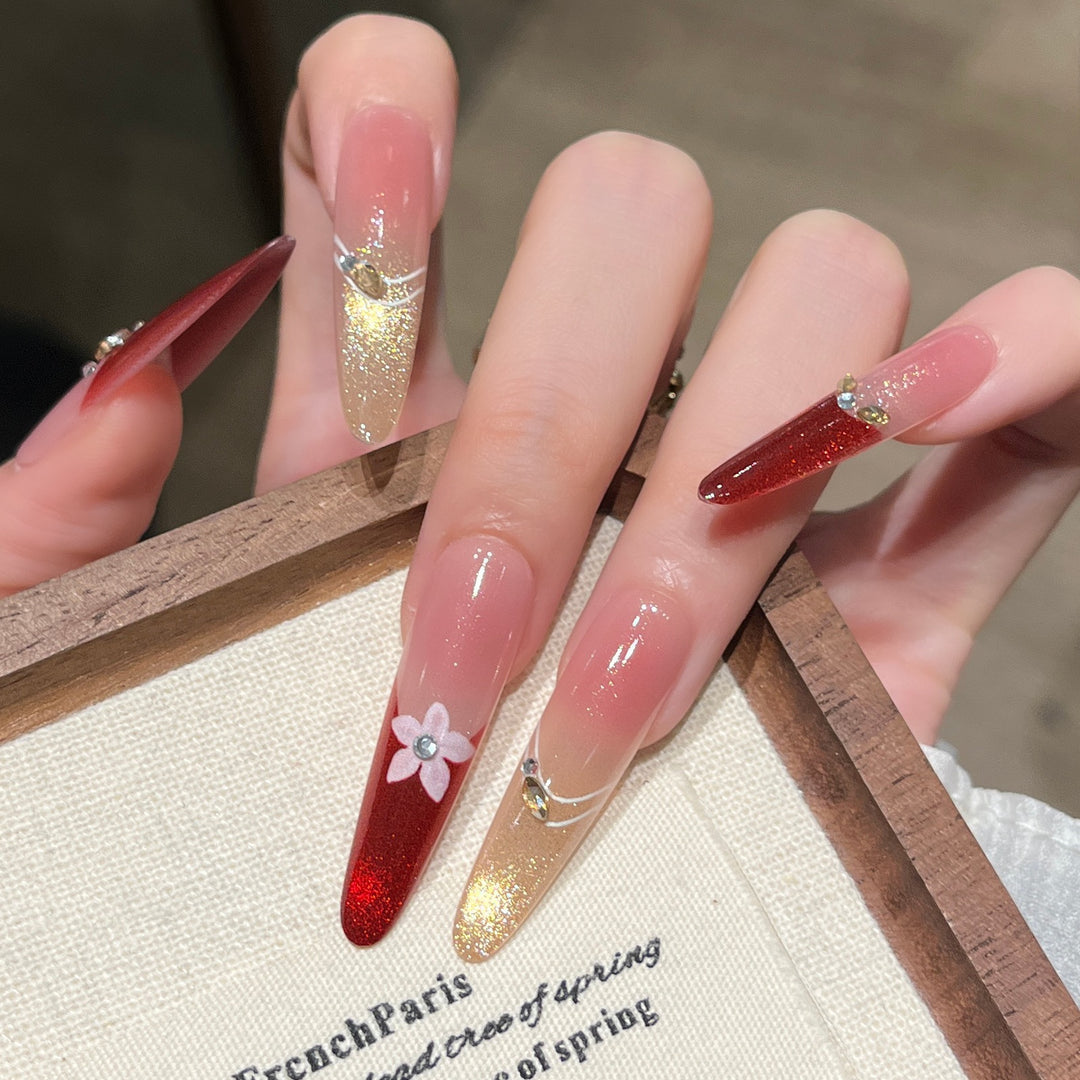 Premium Ocean-Inspired Press-On Nail Extensions Stornfield