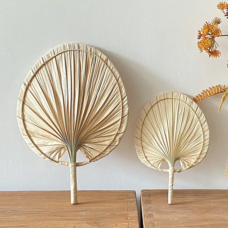 Women Handmade Palm Leaf Fan Stornfield