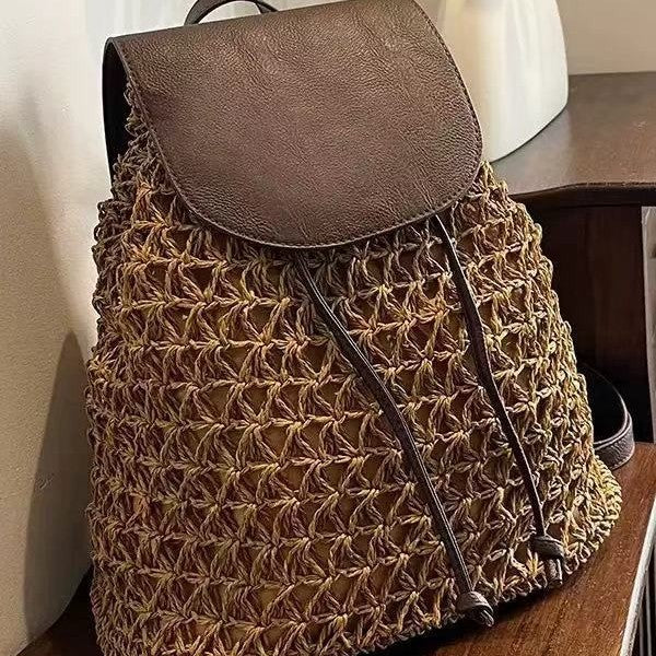 Handcrafted backpack bag made of natural material Stornfield