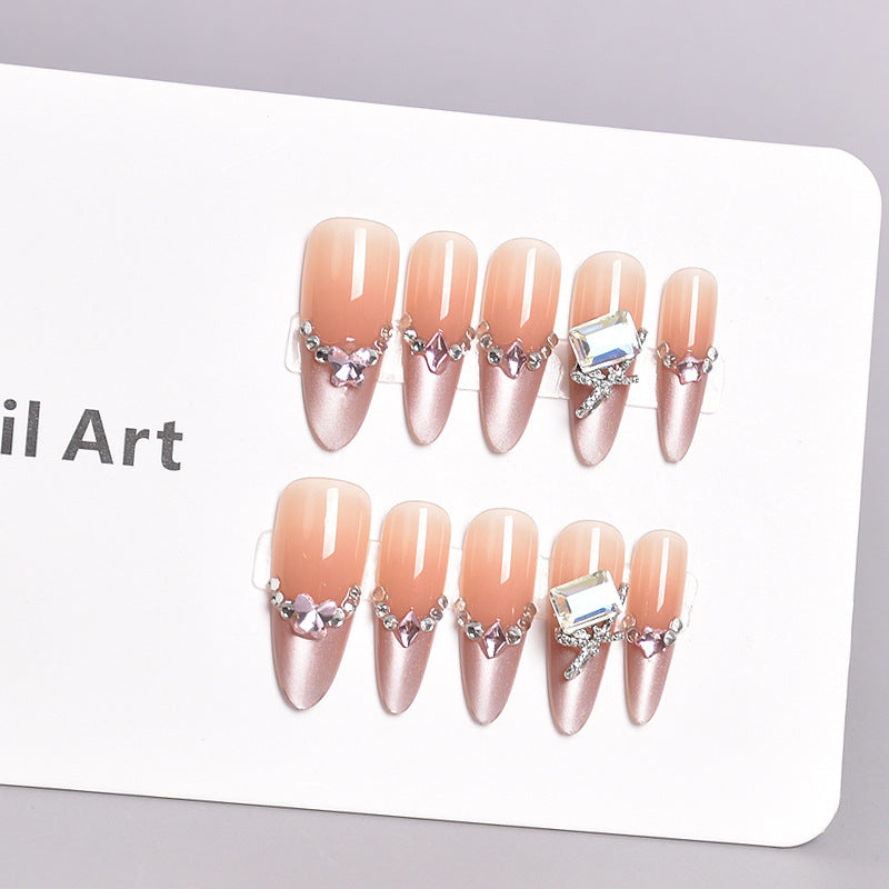 Artistic Nail Design with Decorative Elements Stornfield