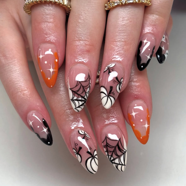 Halloween Artificial Nail Set with Creepy Designs Stornfield