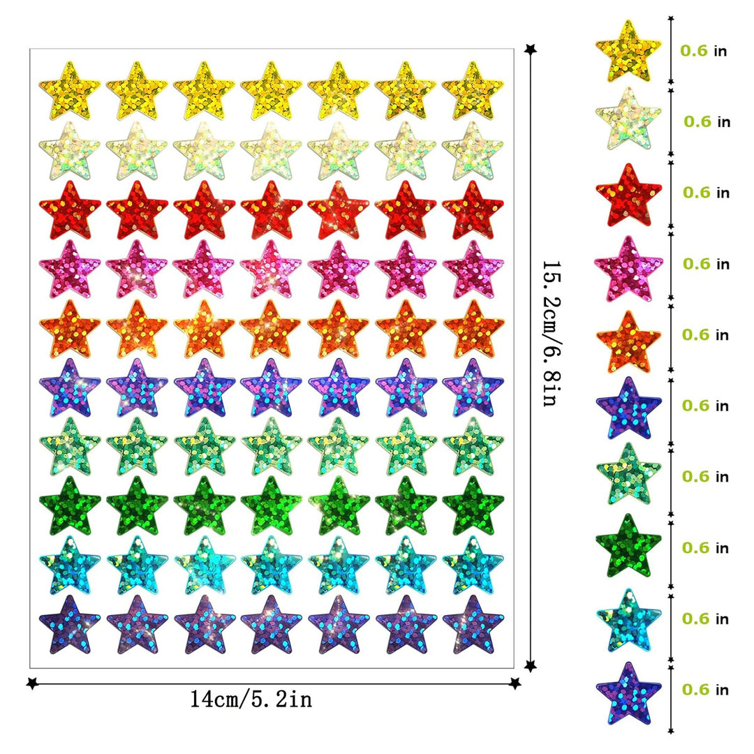Glitter Star Decorative Sticker Set Stornfield