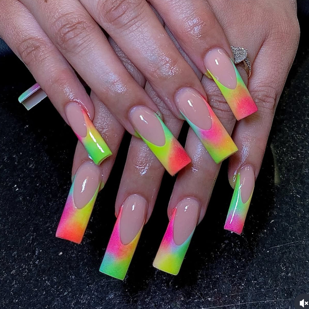 Long Ombre Press-On Nails Stornfield