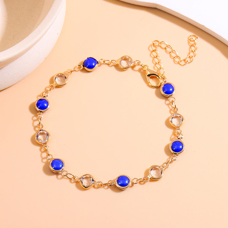 Elegant Beaded Charm Anklet Stornfield