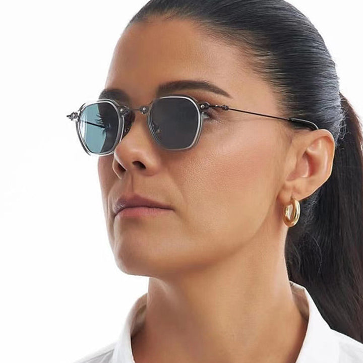 Women's fashionable sunglasses in elegant design with hexagonal frame Stornfield