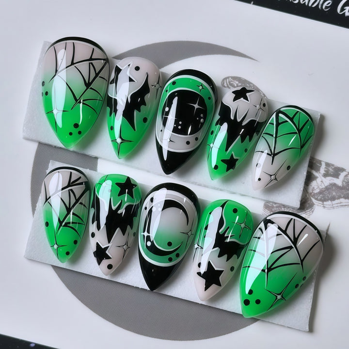 Halloween-themed artificial nails Stornfield